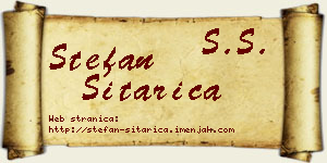 Stefan Sitarica vizit kartica